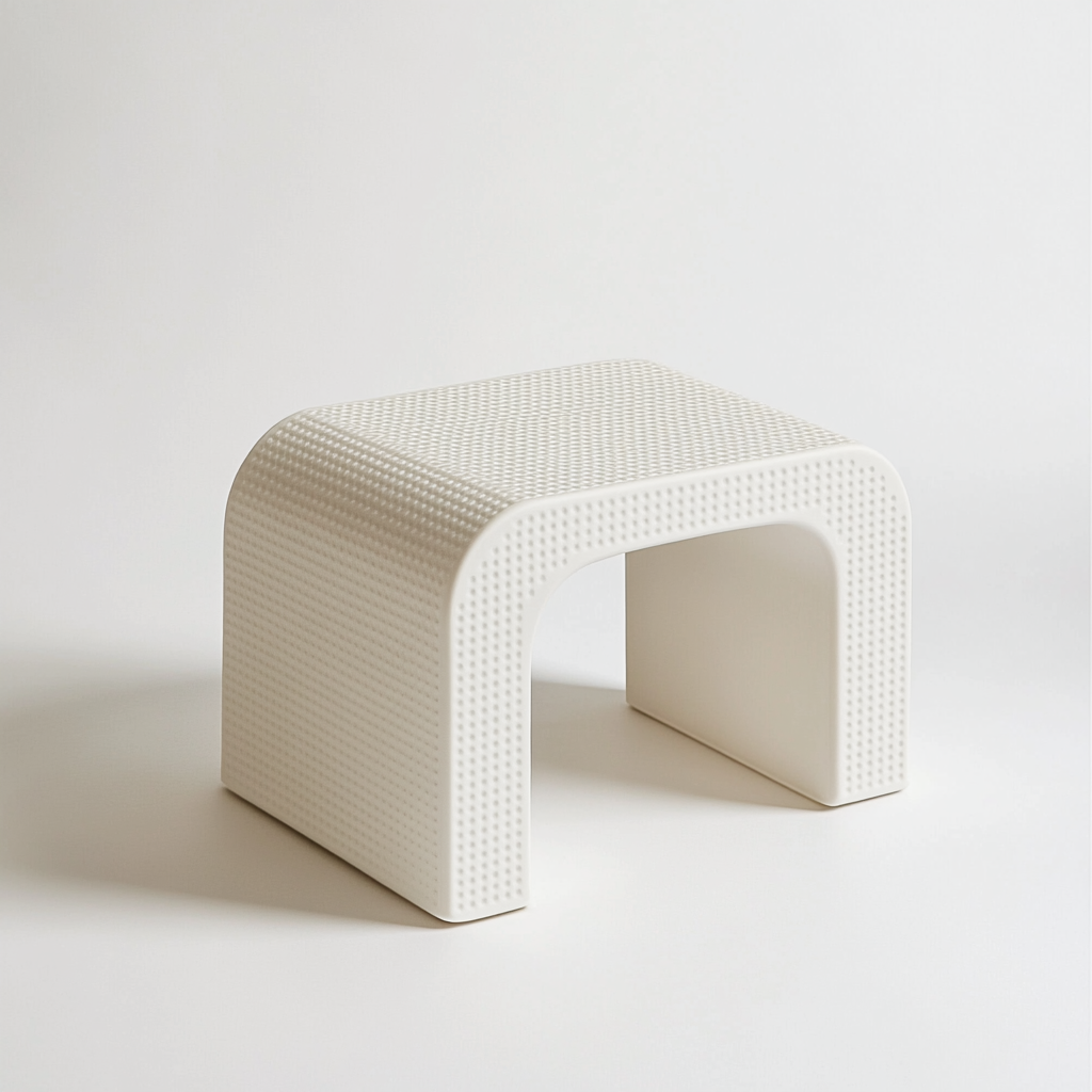 Wifer Two Step Stool for Kids & Adults - Dual Height Toddler Bathroom Potty Training Stool for Sink & Toilet - Non-Slip Grip Soft Composite - Ivory White